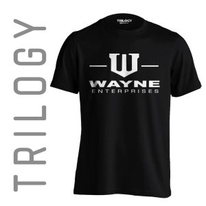 STI 0017 Batman Wayne Enterprise Logo - BLACK