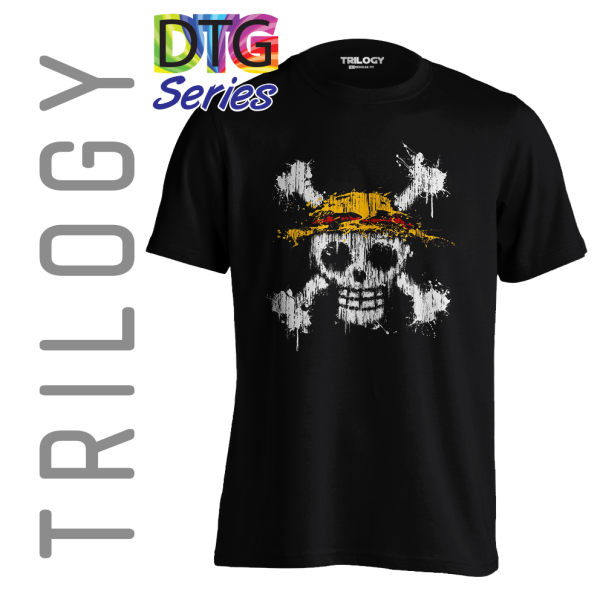 TRILOGY TRG 0400 - Kaos One Piece Straw Hat Logo Distress