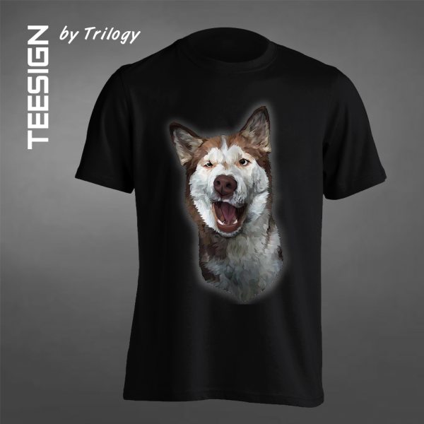 TRILOGY TEE 0003 - Kaos Siberian Husky