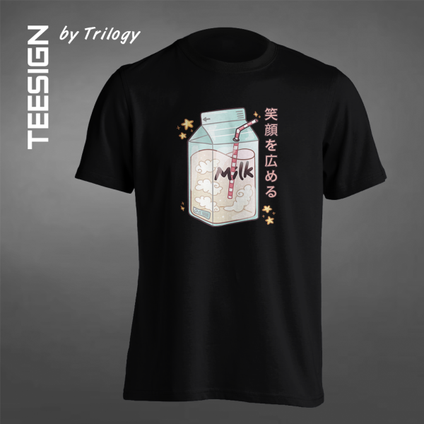 TRILOGY TEE 0016 - Kaos Japanese Kawaii Milk