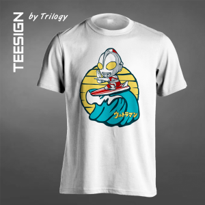 TRILOGY TEE 0056 - Kaos Ultraman Surfing
