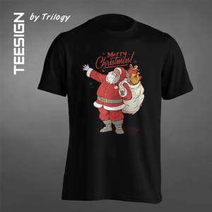 TRILOGY TEE 0077 - Kaos Christmas Santa Vintage