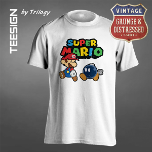 TRILOGY TEE 0087 - Kaos Super Mario