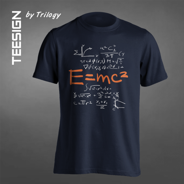 TRILOGY TEE 0089 - Kaos Einstein E=mc2