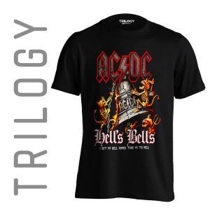 TRILOGY TRF 0480	Kaos AC DC ACDC - Hell's Bells - Rock Band Classic Retro Vintage