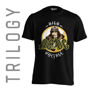 TRILOGY TRF 0481	Kaos AC DC ACDC - High Voltage - Rock Band Classic Retro Vintage