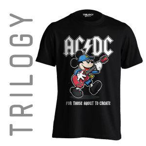 TRILOGY TRF 0482	Kaos AC DC ACDC - Rock Band Classic Retro Vintage