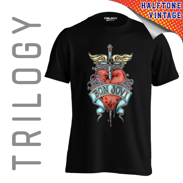 TRILOGY TRF 0518	Kaos Bon Jovi - Rock Band Classic Retro Vintage
