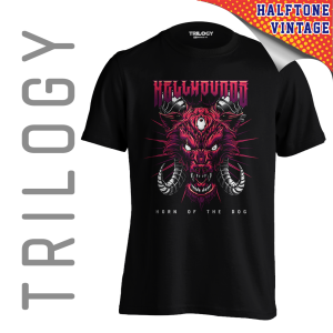 TRILOGY TRF 0545	Kaos Hellhound - Horn of the Dog - Heavy Metal Rock Band Classic Retro Vintage