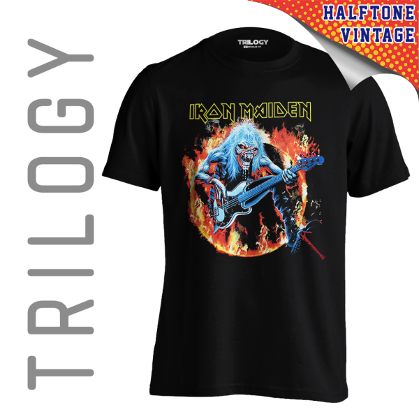 TRILOGY TRF 0554	Kaos Iron Maiden - Heavy Metal Rock Band Classic Retro Vintage