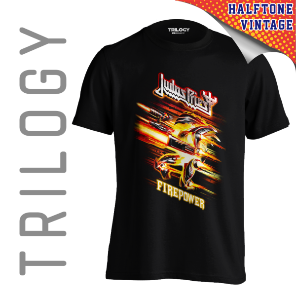 TRILOGY TRF 0558	Kaos Judas Priest - Firepower - Heavy Metal Rock Band Classic Retro Vintage