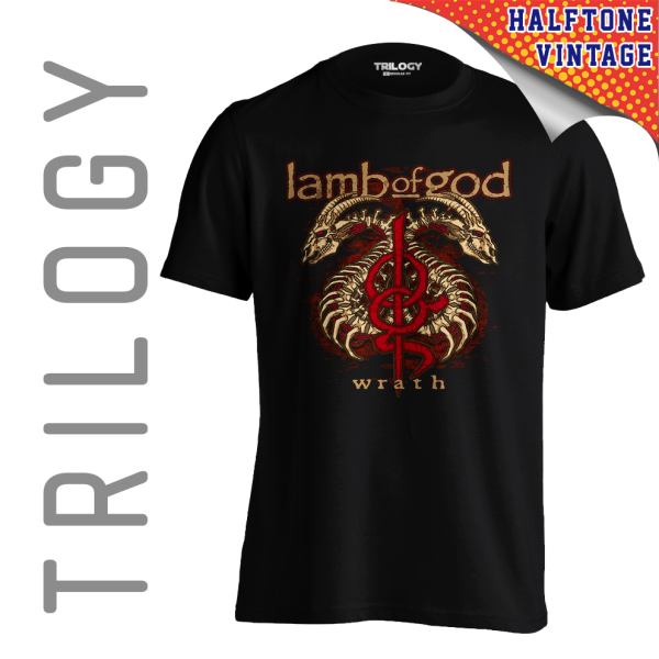 TRILOGY TRF 0569	Kaos Lamb of God - Wrath - Heavy Metal Rock Band Classic Retro Vintage