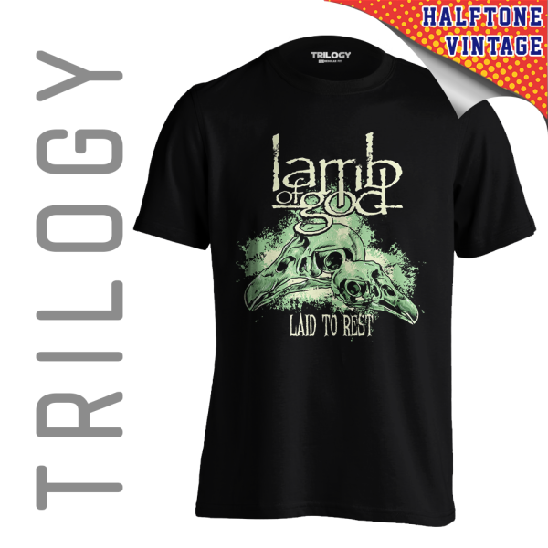 TRILOGY TRF 0573	Kaos Lamb of God - Laid to Rest - Heavy Metal Rock Band Classic Retro Vintage