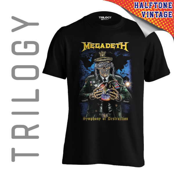 TRILOGY TRF 0580	Kaos Megadeth - Heavy Metal Rock Band Classic Retro Vintage