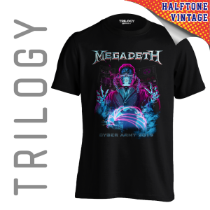 TRILOGY TRF 0582	Kaos Megadeth - Cyber Army 2019 - Heavy Metal Rock Band Classic Retro Vintage