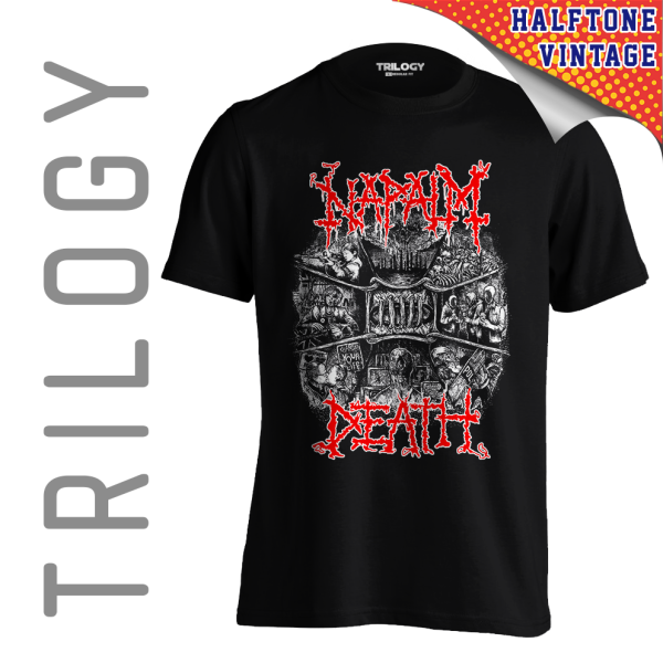 TRILOGY TRF 0588	Kaos Napalm Death - Heavy Metal Rock Band Classic Retro Vintage