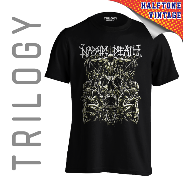 TRILOGY TRF 0590	Kaos Napalm Death - Heavy Metal Rock Band Classic Retro Vintage