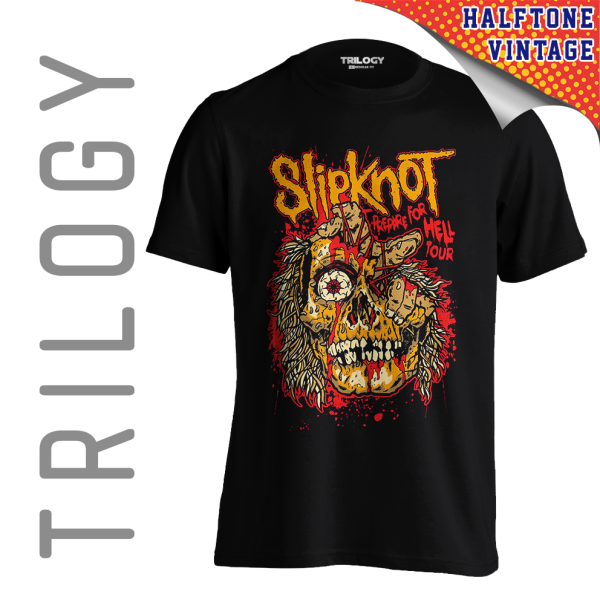 TRILOGY TRF 0613	Kaos Slipknot - Prepare for Hell Tour - Heavy Metal Rock Band Classic Retro Vintage