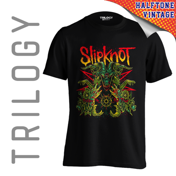 TRILOGY TRF 0614	Kaos Slipknot - Prepare for Hell Tour - Heavy Metal Rock Band Classic Retro Vintage